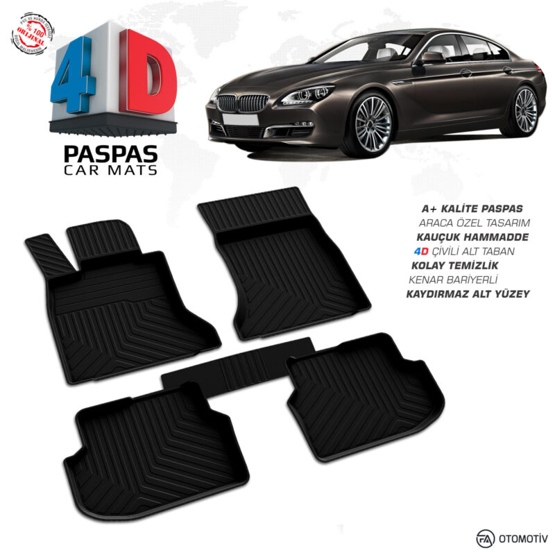 Bmw 6 Serisi F06 4D Havuzlu Paspas 2011 – 2018 Model