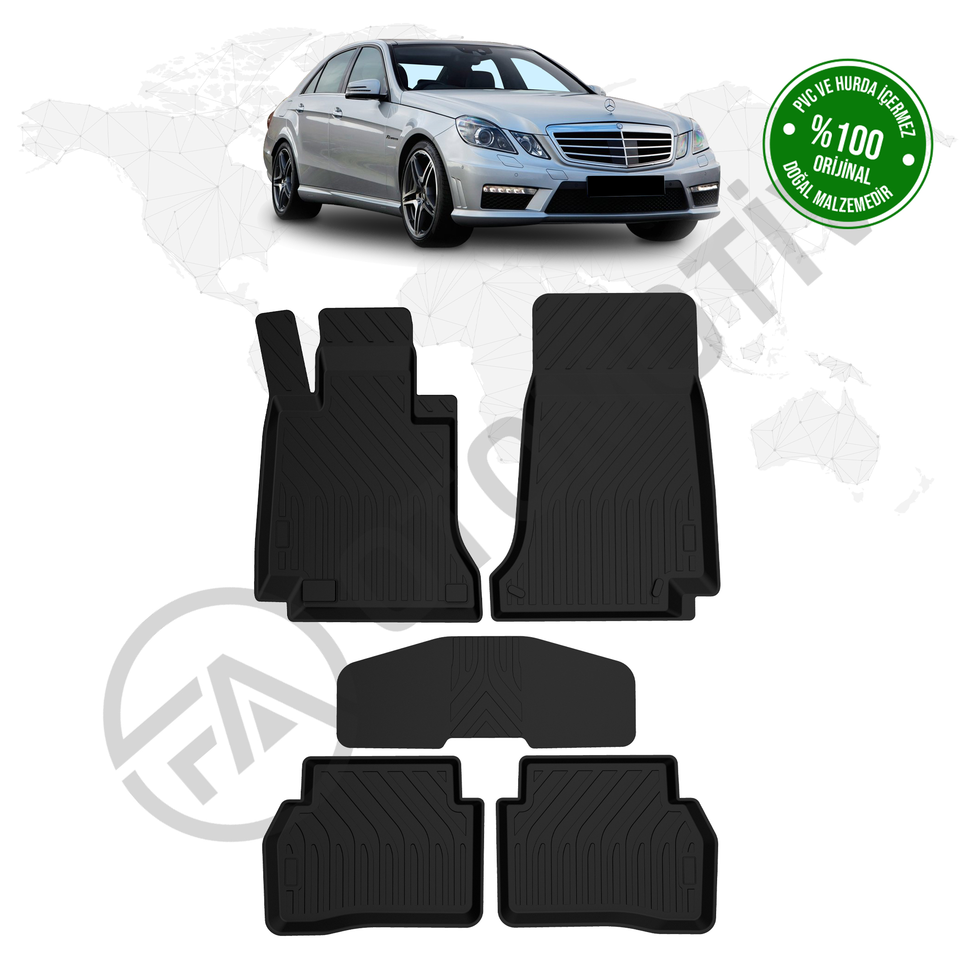 Mercedes E Serisi W212 4D Havuzlu Paspas 2009 – 2016 Model