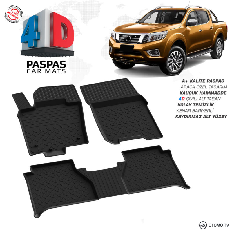 Nissan Navara 4D Havuzlu Paspas 2020 Model Sonrası