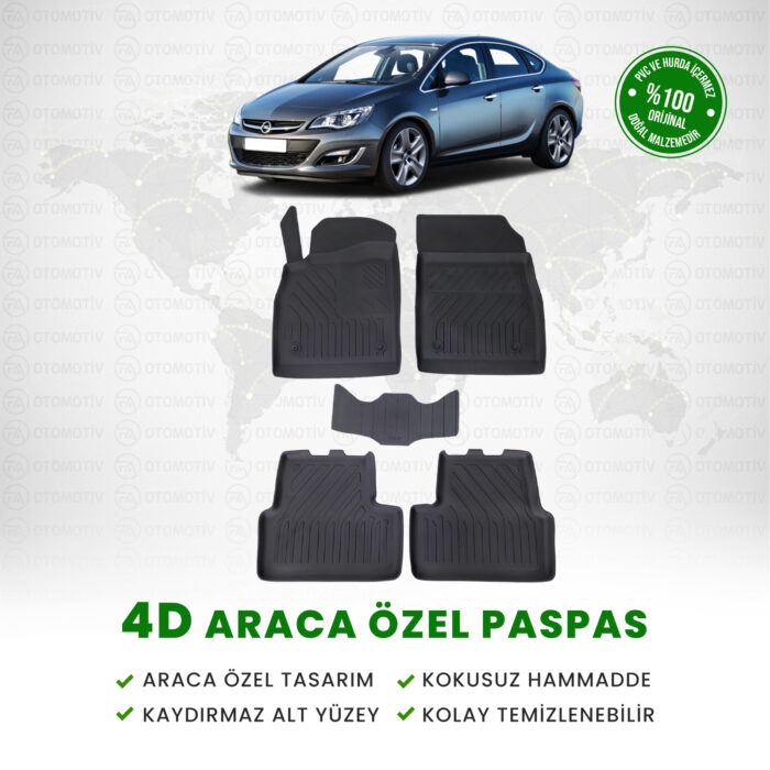 Opel Astra J Sedan 4D Havuzlu Paspas 2010 – 2021 Model