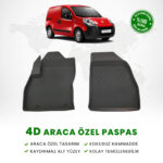 Citroen Nemo Panelvan 4D Havuzlu Paspas (Ön 2 Parça) 2008 Model Ve Sonrası