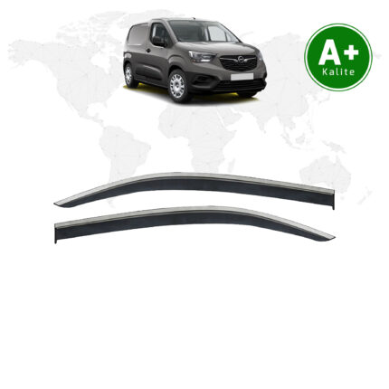 Opel Combo Kromlu Cam Rüzgarlığı 2'li 2019 Model ve Sonrası