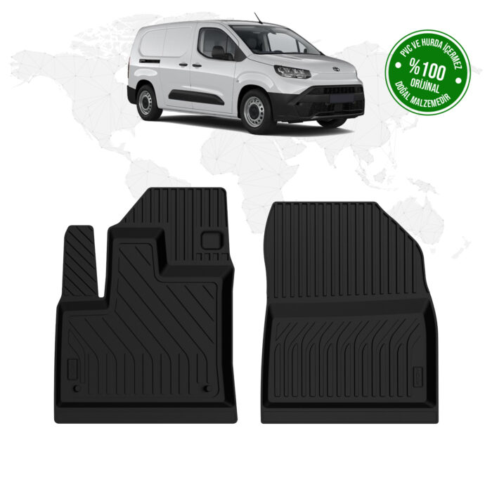 Toyota Proace City Panelvan 4D Havuzlu Paspas (Ön 2 Parça) 2024 Model Ve Sonrası