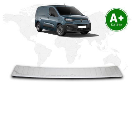 Citroen Berlingo Panelvan Krom Arka Tampon Eşiği 2024 Model ve Sonrası