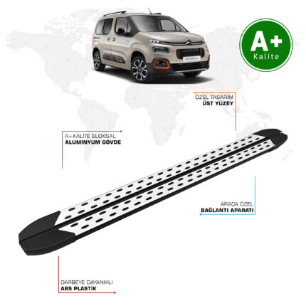 Citroen Berlingo Yan Basamak Kısa Şasi 2019 Model ve Sonrası TrimLine