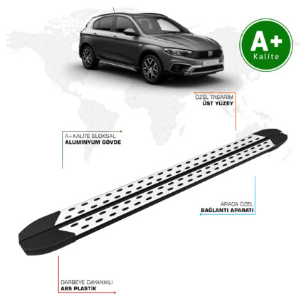 Fiat Egea Cross Yan Basamak Marşpiyel Koruma 2020 Model Ve Sonrası TrimLine