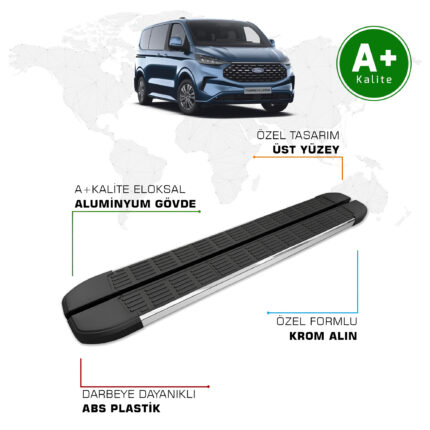 Ford Tourneo Custom Yan Basamak Kısa Şasi 2024 Model ve Sonrası S-Line