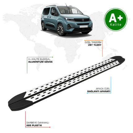 Opel Combo Yan Basamak Kısa Şasi 2024 Model ve Sonrası TrimLine