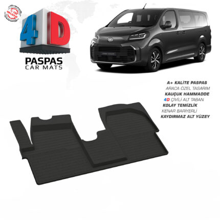 Toyota Proace Verso 4D Havuzlu Paspas 2025 Model Ve Sonrası