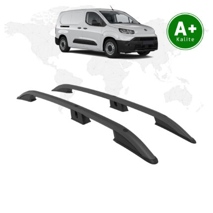 Toyota Proace City Panelvan Tavan Çıtası Uzun Şasi 2024 Model ve Sonrası Siyah