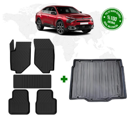 Citroen C4 X 4D Havuzlu Paspas ve 3D Bagaj Havuzu 2022 Model ve Sonrası