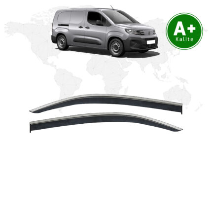 Peugeot Partner Kromlu Cam Rüzgarlığı 2’li 2024 Model ve Sonrası