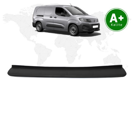 Peugeot Partner Arka Tampon Eşiği Mat Siyah 2024 Model ve Sonrası