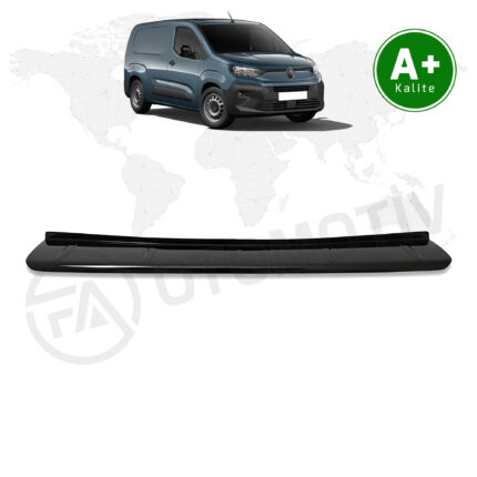 Citroen Berlingo Panelvan Arka Tampon Eşiği Parlak Siyah 2024 Model ve Sonrası