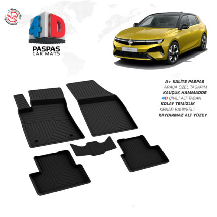 Opel Astra L 4D Havuzlu Paspas 2021 Model ve Sonrası
