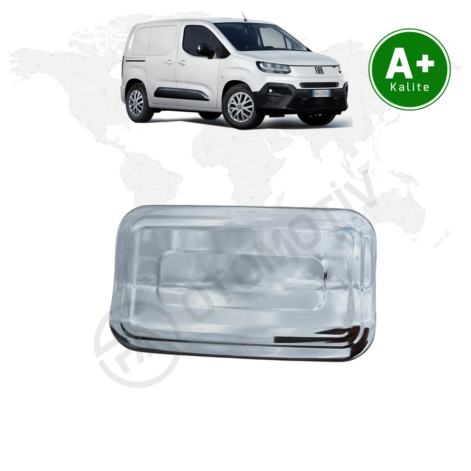Fiat Doblo Panelvan Krom Depo Kapağı Kaplaması 2024 Model ve Sonrası