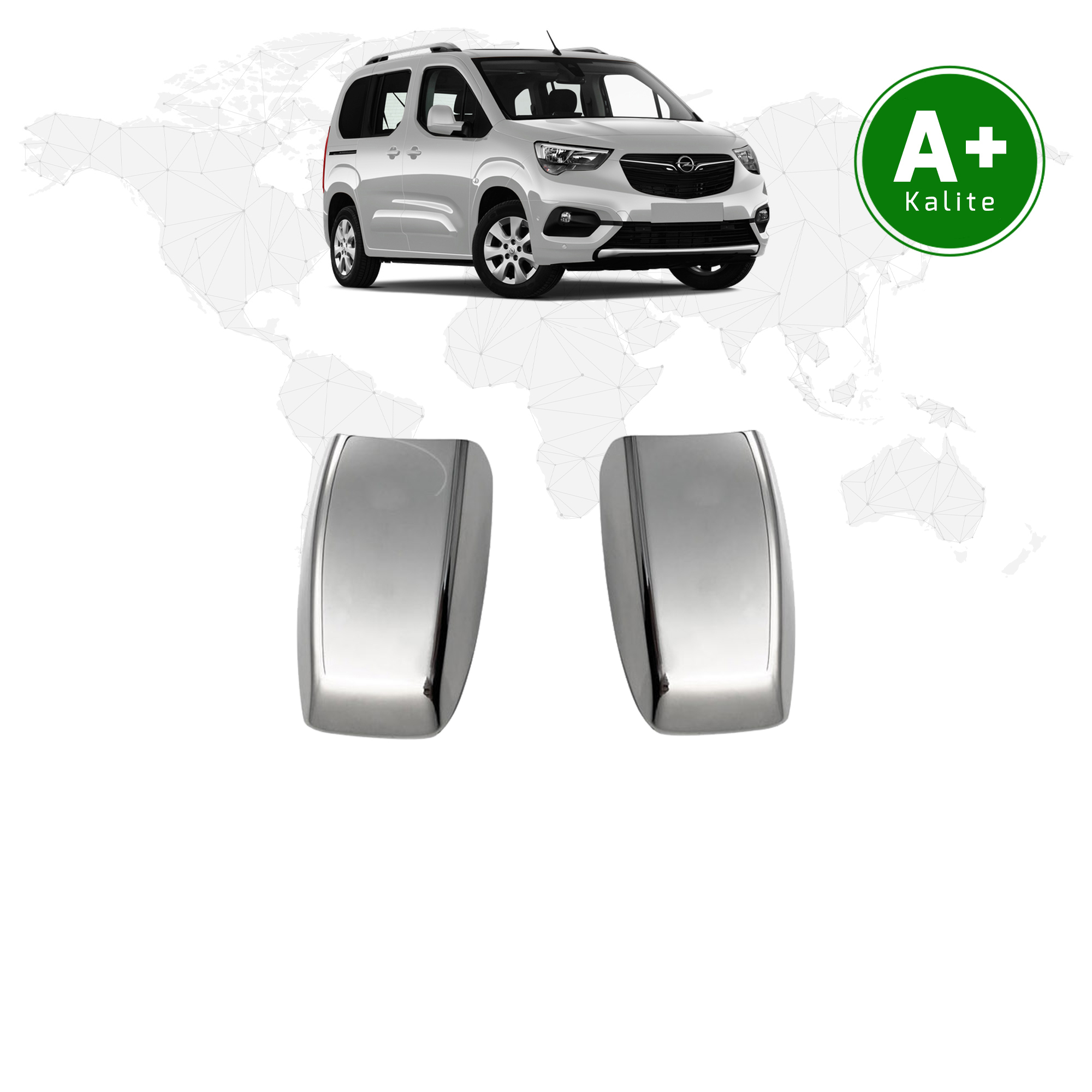 Opel Combo Arka Cam Menteşesi Kromu 2019 Model ve Sonrası