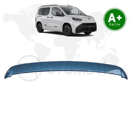 Toyota Proace City Bagaj Üstü Spoiler Turkuaz Mavi (KJW) Boyalı 2024 Model ve Sonrası
