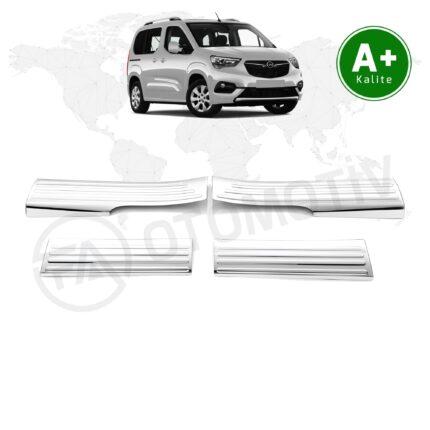 Opel Combo Krom Kapı Eşiği Kaplaması 2019 Model ve Sonrası