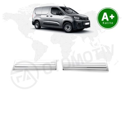 Peugeot Partner Krom Kapı Eşiği Kaplaması 2019 Model ve Sonrası