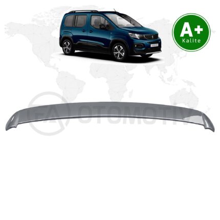 Peugeot Rifter Bagaj Üstü Spoiler Tekno Gri (KCA) Boyalı 2019 Model ve Sonrası