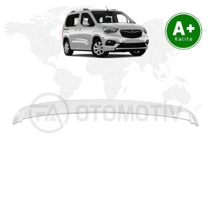 Opel Combo Bagaj Üstü Spoiler Buz Beyazı (EPR) Boyalı 2019 Model ve Sonrası