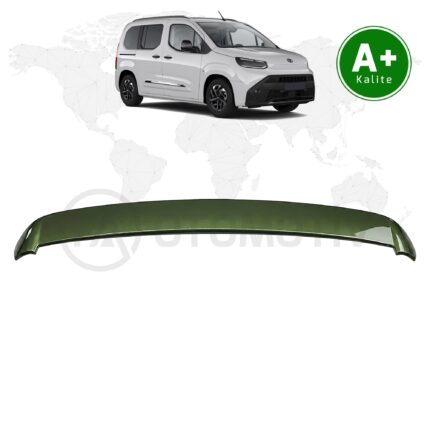 Toyota Proace City Bagaj Üstü Spoiler Haki Yeşil (KNQ) Boyalı 2024 Model ve Sonrası