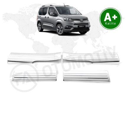 Toyota Proace City Krom Kapı Eşiği Kaplaması 2019 Model ve Sonrası