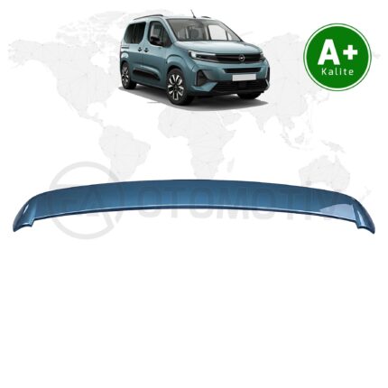 Opel Combo Bagaj Üstü Spoiler Turkuaz Mavi (KJW) Boyalı 2024 Model ve Sonrası