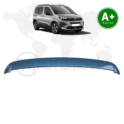 Peugeot Rifter Bagaj Üstü Spoiler Turkuaz Mavi (KJW) Boyalı 2024 Model ve Sonrası